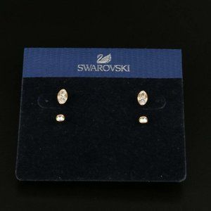 Authentic Swarovski Harley Pierced Earrings Set!